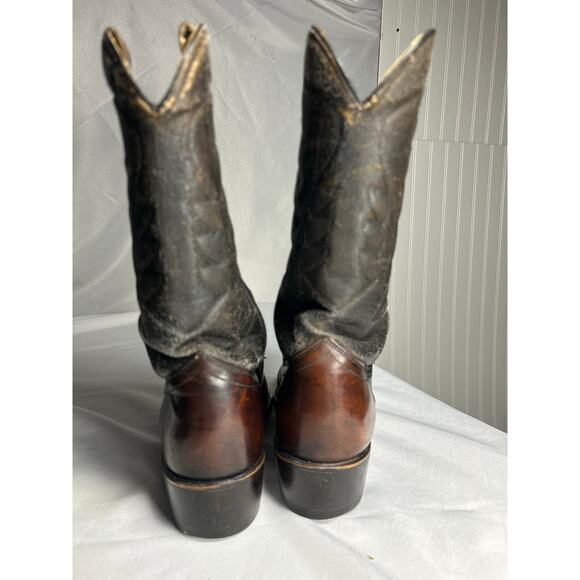 Neolite Vintage Black /brown mahogany Cowboy Western Boots Men\'s Size 9.5 main image 10